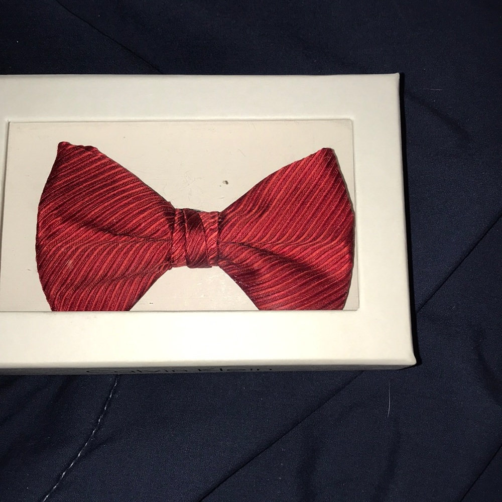 Red Calvin Klein Bow Tie